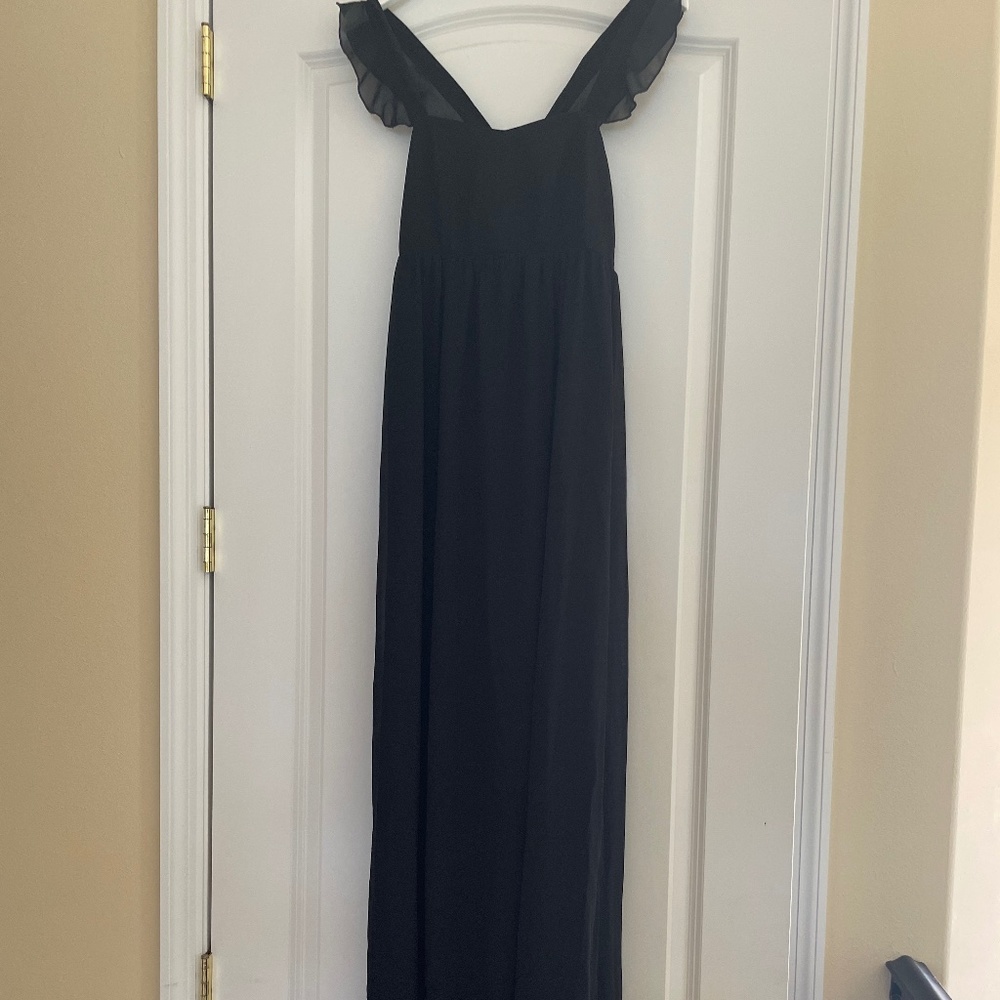 Show Me Your Mumu June Black Size Small Chiffon Bridesmaids Dress $198 Maternity - Picture 6 of 12